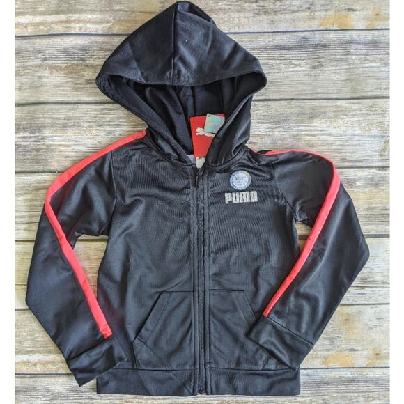 Nwt Puma Sleeve Stripe Track Jacket sz 6 girls - Picture 1 of 4